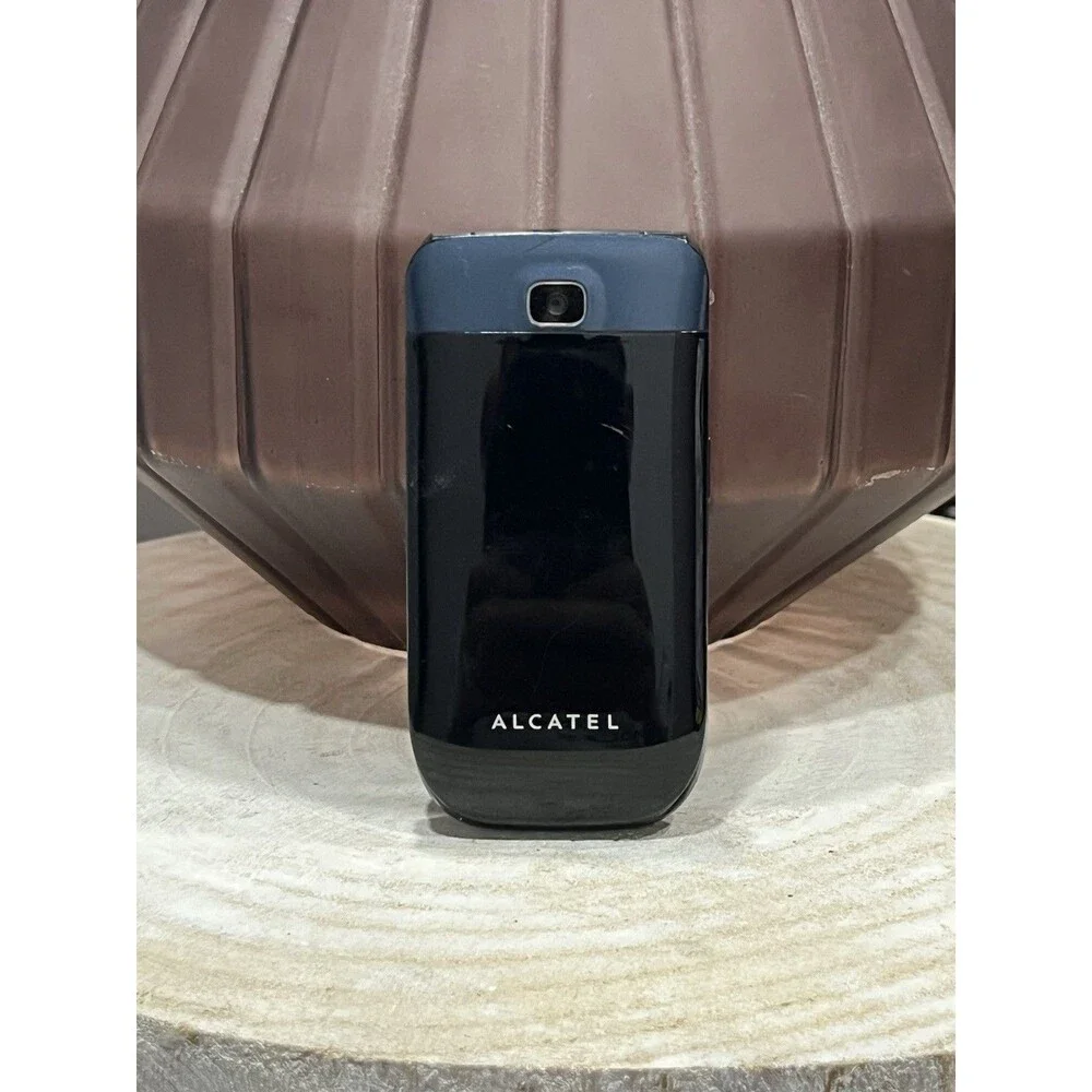 Alcatel One Touch 768T Flip Cellular Phone Black Bluetooth 2.0MP 2.4